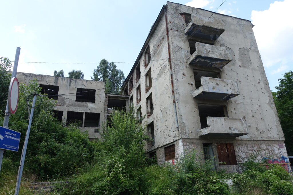 Verlaten ziekenhuis Sarajevo